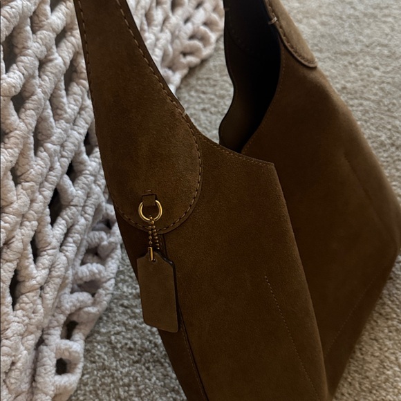 Coach Brooklyn Shoulder Bag 28 Suede - Picture 3 of 7